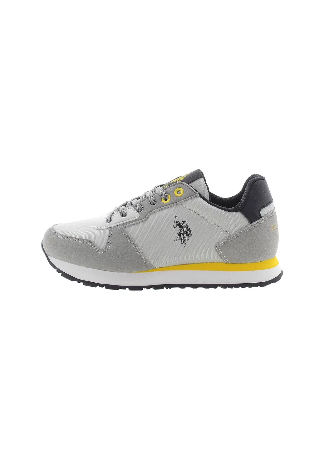 Детские кроссовки для мальчиков на шнуровке Nobik011k/Cnh1 U.S. POLO ASSN., Bright Grey