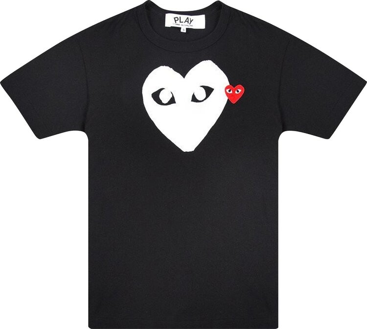 

Футболка Comme des Garçons PLAY Emblem Heart T-Shirt 'Black', черный