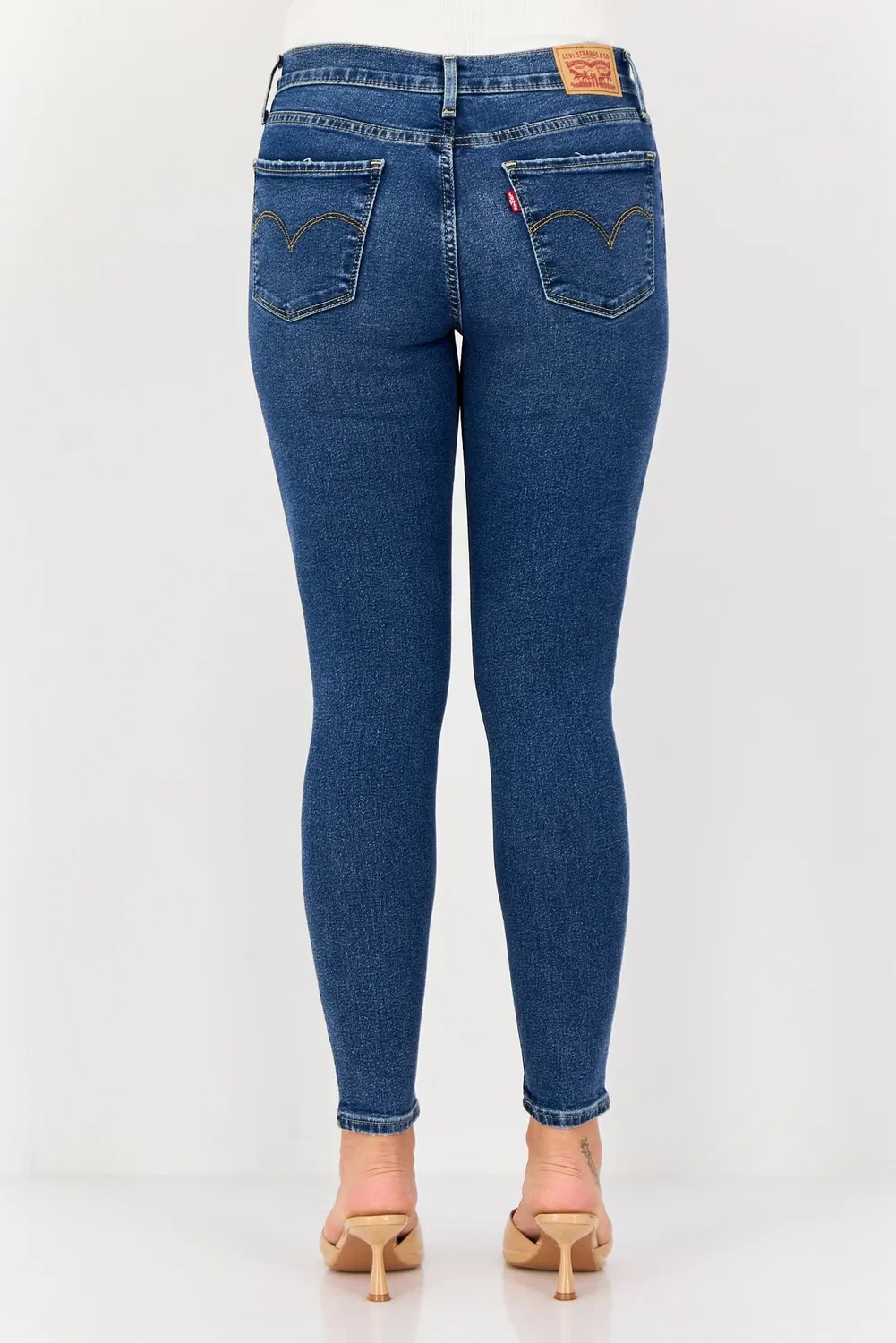 Джинсы узкие с эффектом потертости Levi'S, синий — фото 4