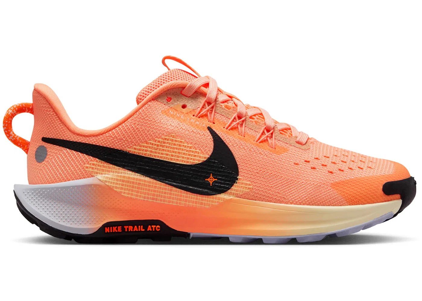 Детские кроссовки для бегу с амортизацией Nike React Pegasus Trail 5 Nike, Orange Pulse/Ghost/Alabaster/Black