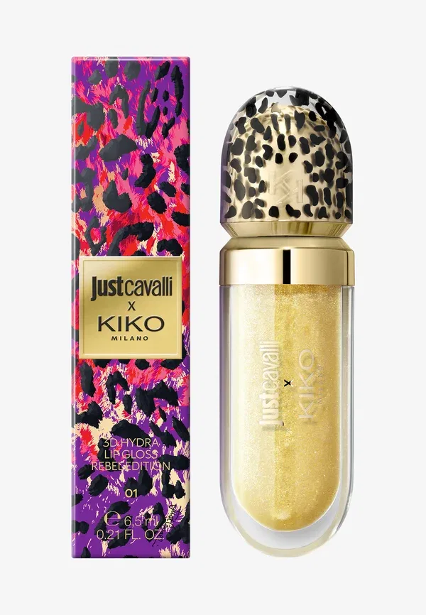 Блеск для губ Just Cavalli x 3D Hydra Rebel Edition - блеск для губ 6.5 мл Kiko Milano, цвет 01 citrus flame — фото 3