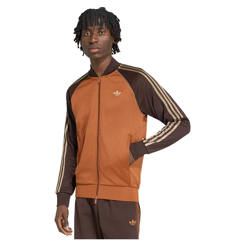 Мужской свитшот с молнией Adidas Originals SST, Brown