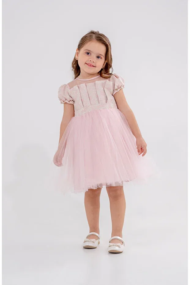 Детское платье для девочек с жаккардом Eray Kids, Pink