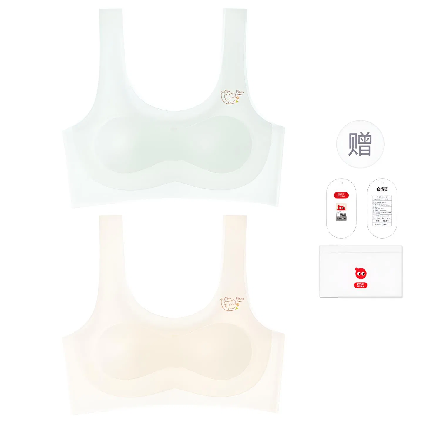 Детское белье для девочек хлопковое Red bean, Light Green-Light Yellow