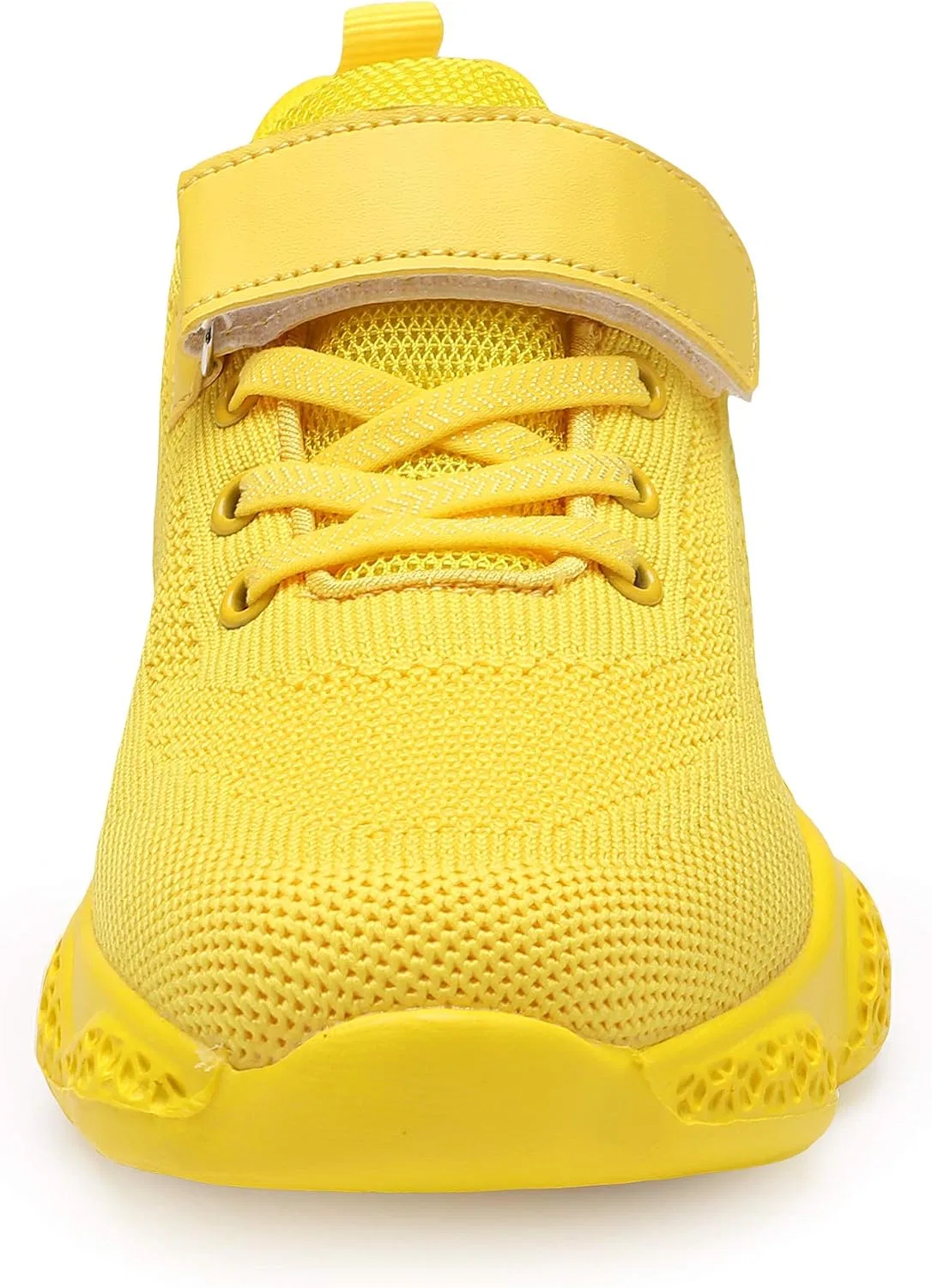 Детские кроссовки для девочек с дышащим трикотажем Hetios, Yellow — фото 4