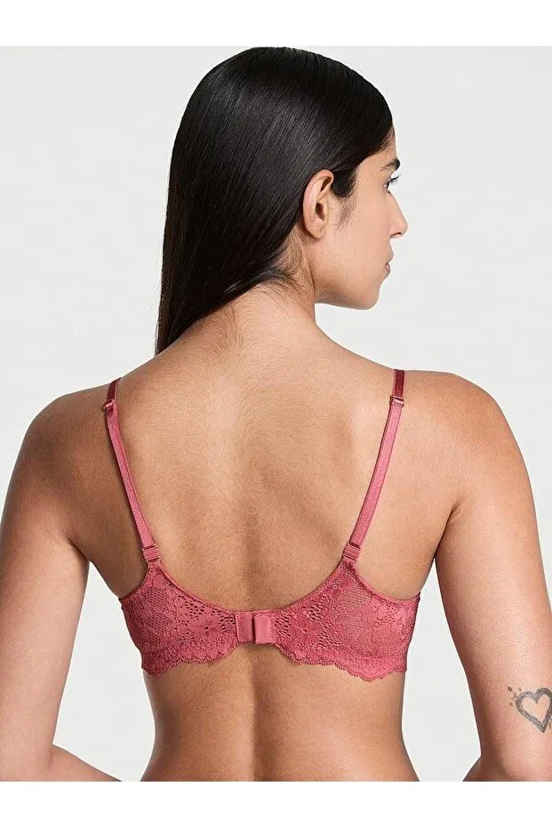 Женский бюстгальтер с кружевом Victoria'S Secret, Coral — фото 2