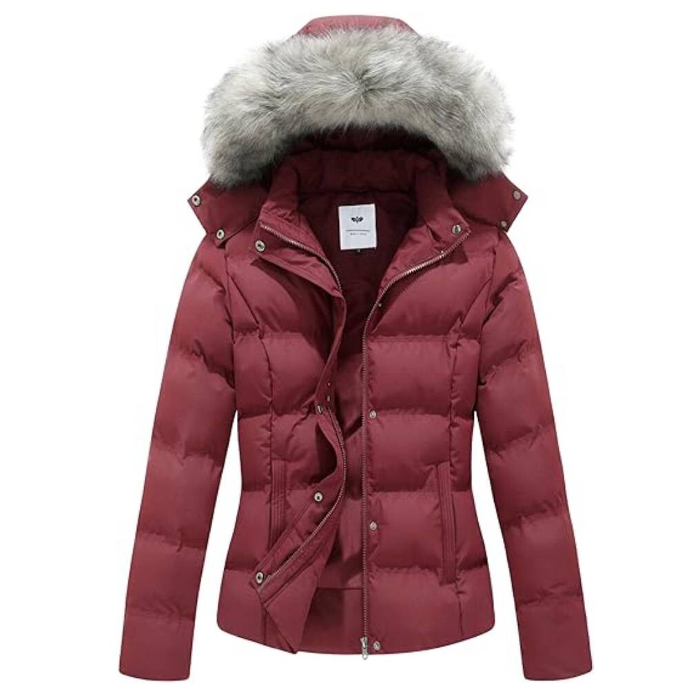 

Стеганая утепленная куртка со съемным капюшоном GGleaf, бордовый, Красный, Стеганая утепленная куртка со съемным капюшоном GGleaf, бордовый