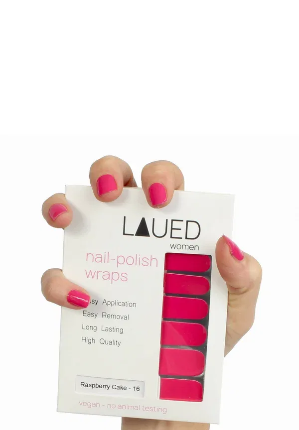 Наклейки для ногтей, веганские, Laued nail stickers, Vargu, Raspberry Cake 12 г, малиновый — фото 2