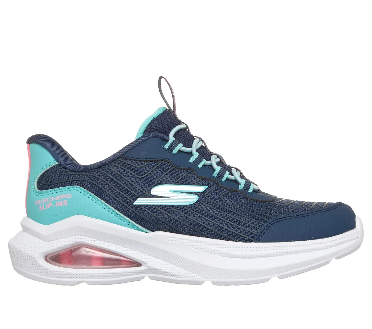 Детские слипоны Microspec Max Velocity - Jump Pop Skechers, тёмно-синий/мультиколор