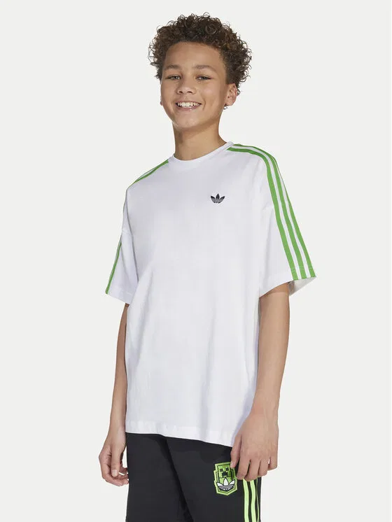 Футболка loose fit Minecraft Adidas, белый — фото 3