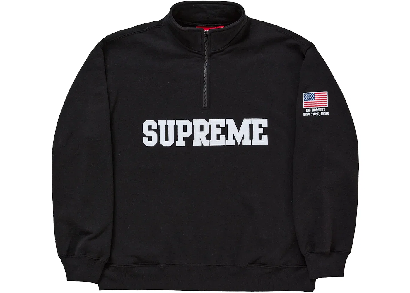 Мужской пуловер с принтом Shop Flag Supreme, Черный
