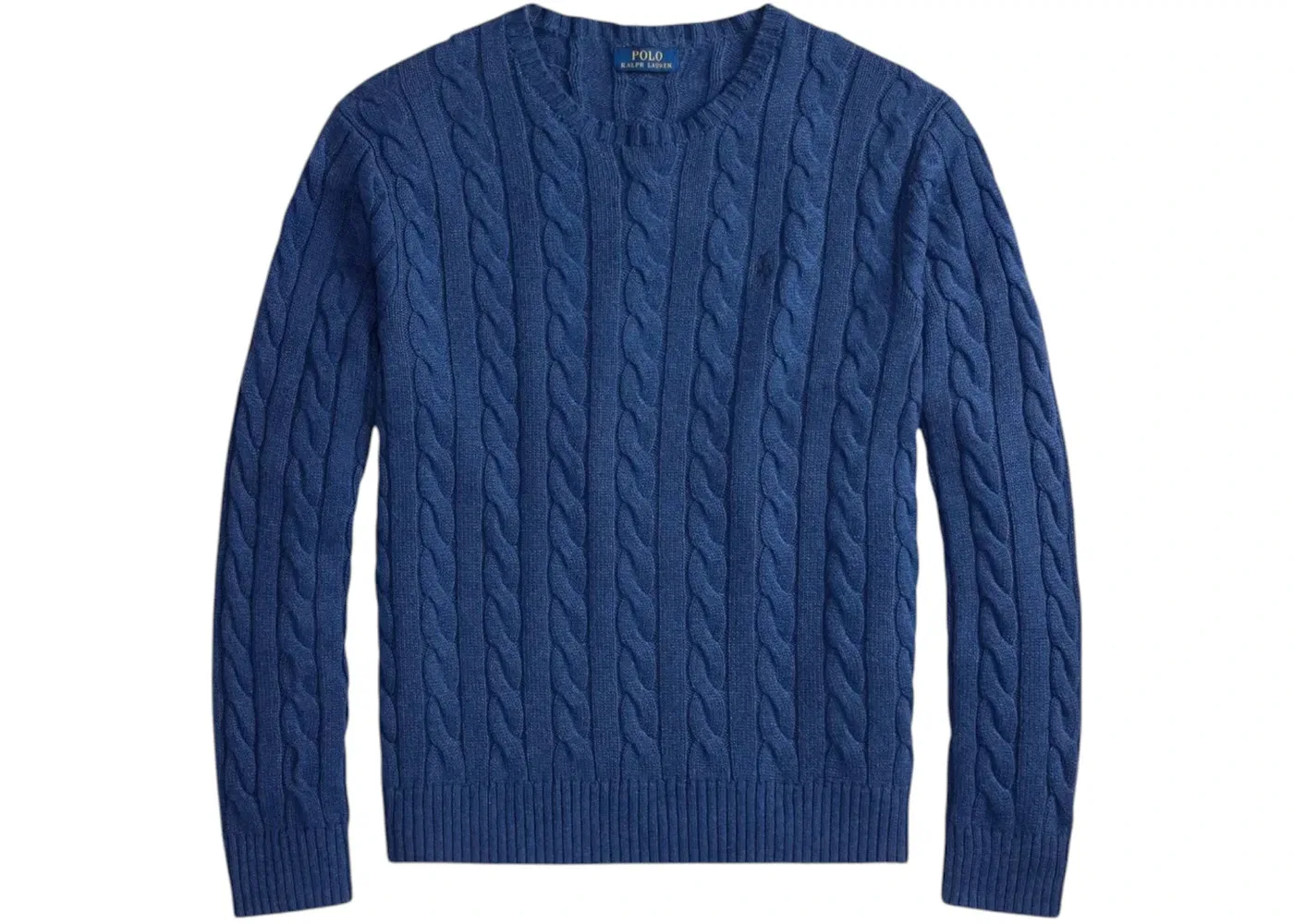 Мужской свитер с длинным рукавом из хлопка Sweater Polo Ralph Lauren, Rustic Navy Heather/Navy