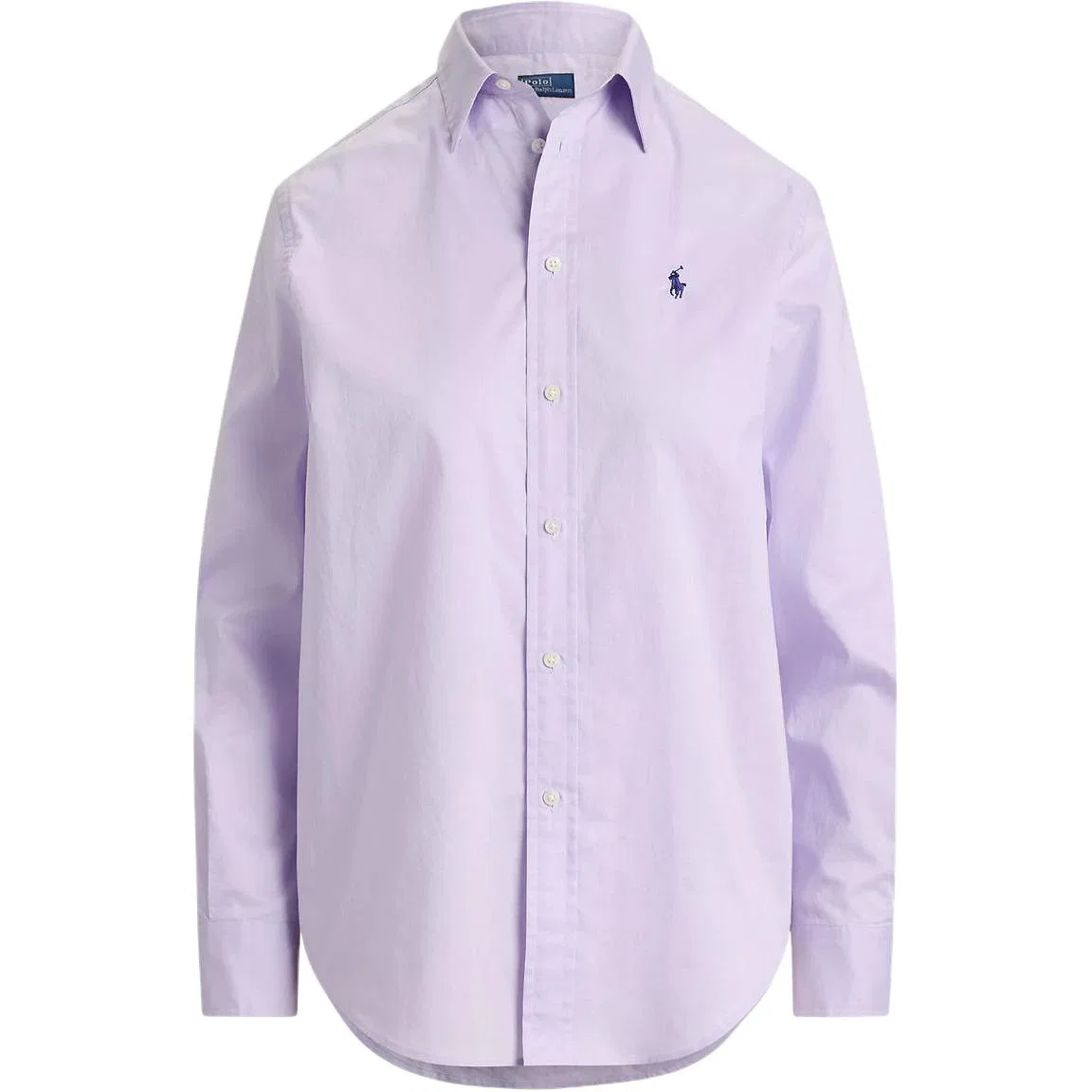 Женская рубашка с лацканами, прямой крой, Lavender, Polo Ralph Lauren