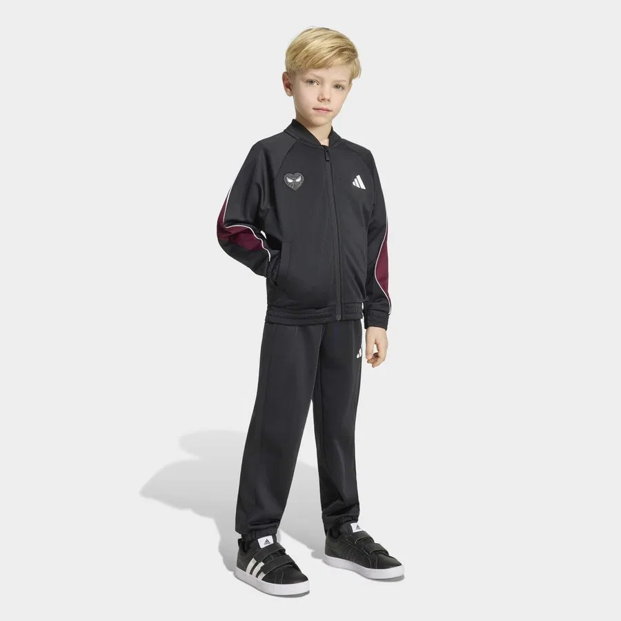 Детский спортивный костюм с принтом Marvel Spider-Man adidas, Черный — фото 3