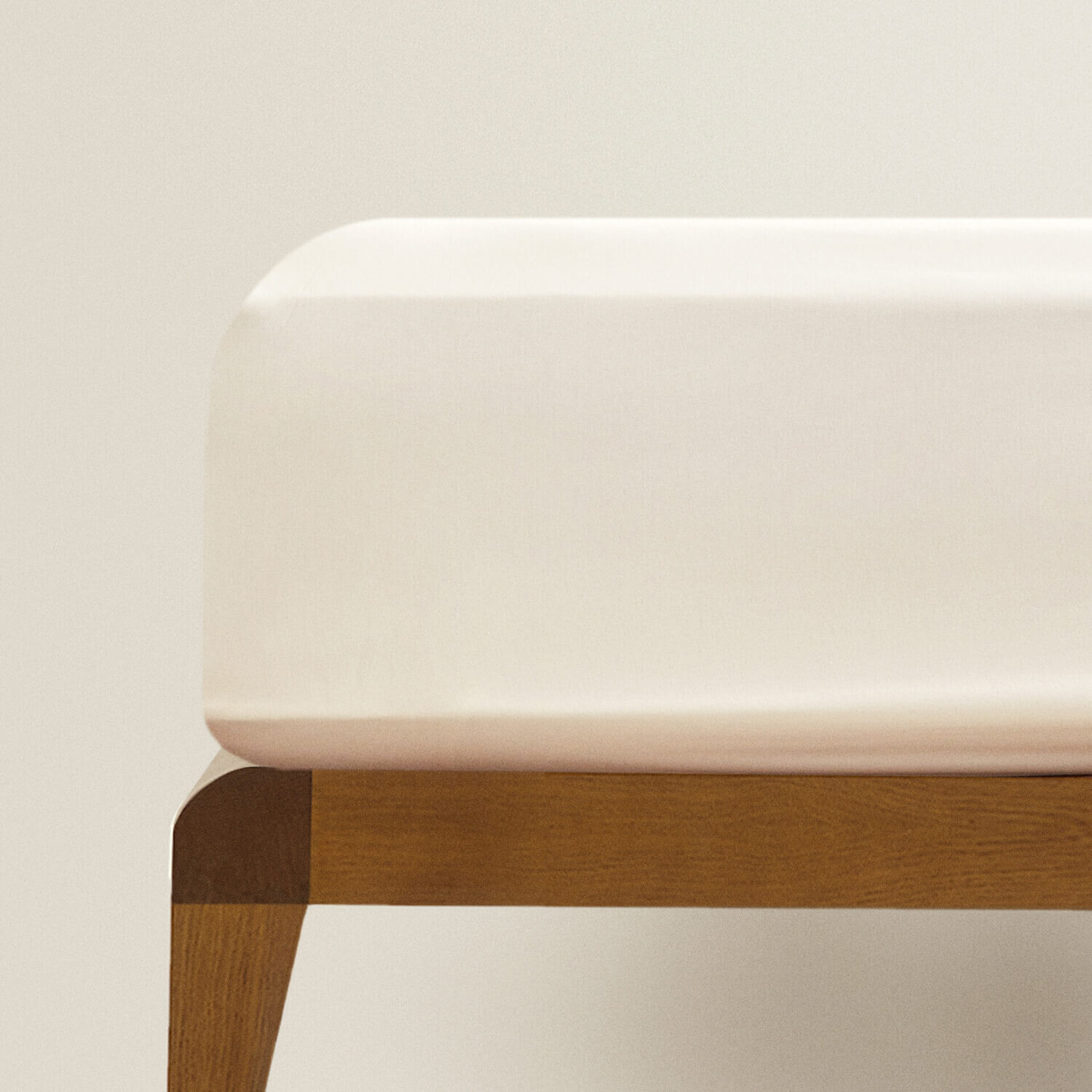 Простыня на подгонку Zara Home Sateen, 300 нитей, экрю