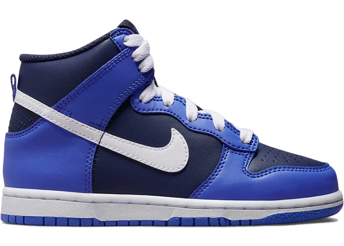 Детские кроссовки Lifestyle Nike Dunk High, Medium Blue/Midnight Navy/White