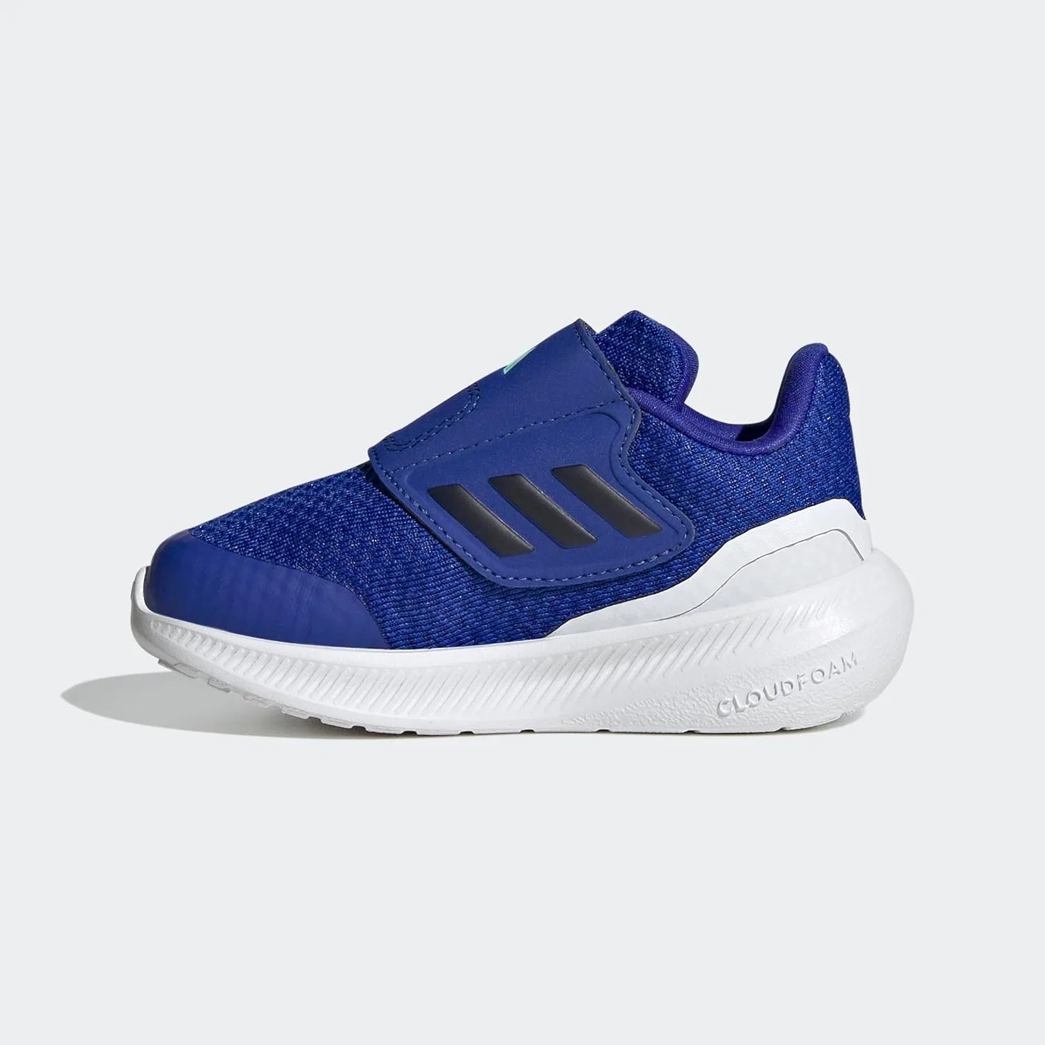 Детские кроссовки для девочек с липучками Runfalcon 3.0 adidas, Lucid Blue/Ink/White — фото 3