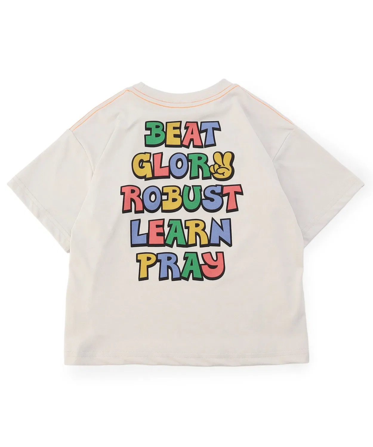 Детская футболка с коротким рукавом, хлопковая, Hybrid Half Sleeve T-Shirt F.O.KIDS, Light Gray — фото 3