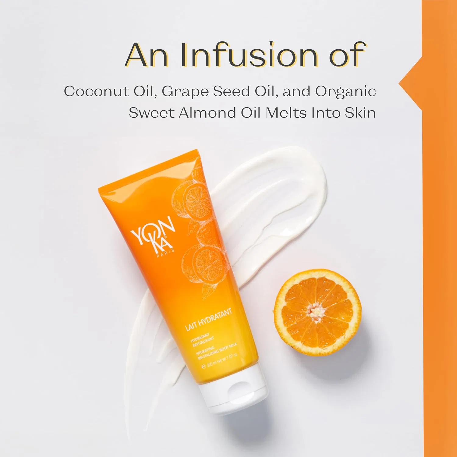 Молочко для тела Vitality Moisturising Body Milk Yonka, 200 мл, с мандарином и апельсином — фото 2