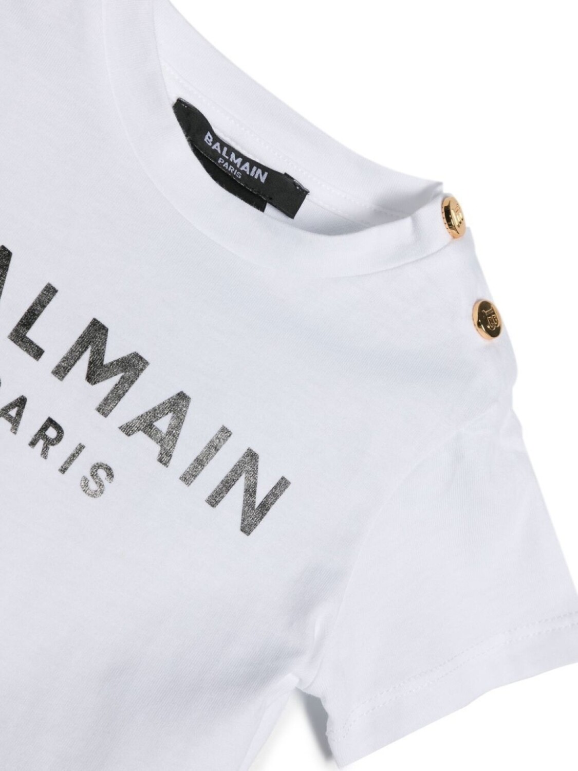 Balmain Kids футболка с логотипом, белый — фото 3