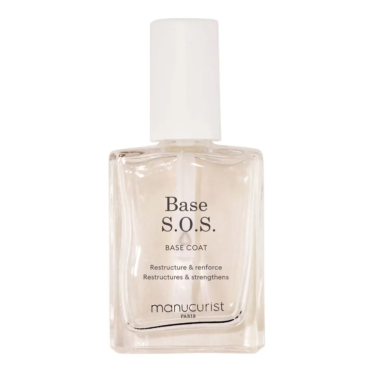 Восстанавливающая база для ногтей с витаминами B5, C и AHA, 15 мл, MANUCURIST, Base Coat Base Sos