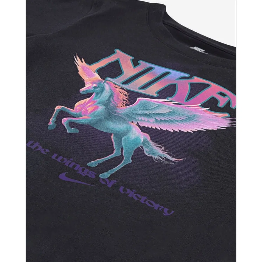 Детская футболка с коротким рукавом Nike Pegasus Ss Tee, Черный — фото 2
