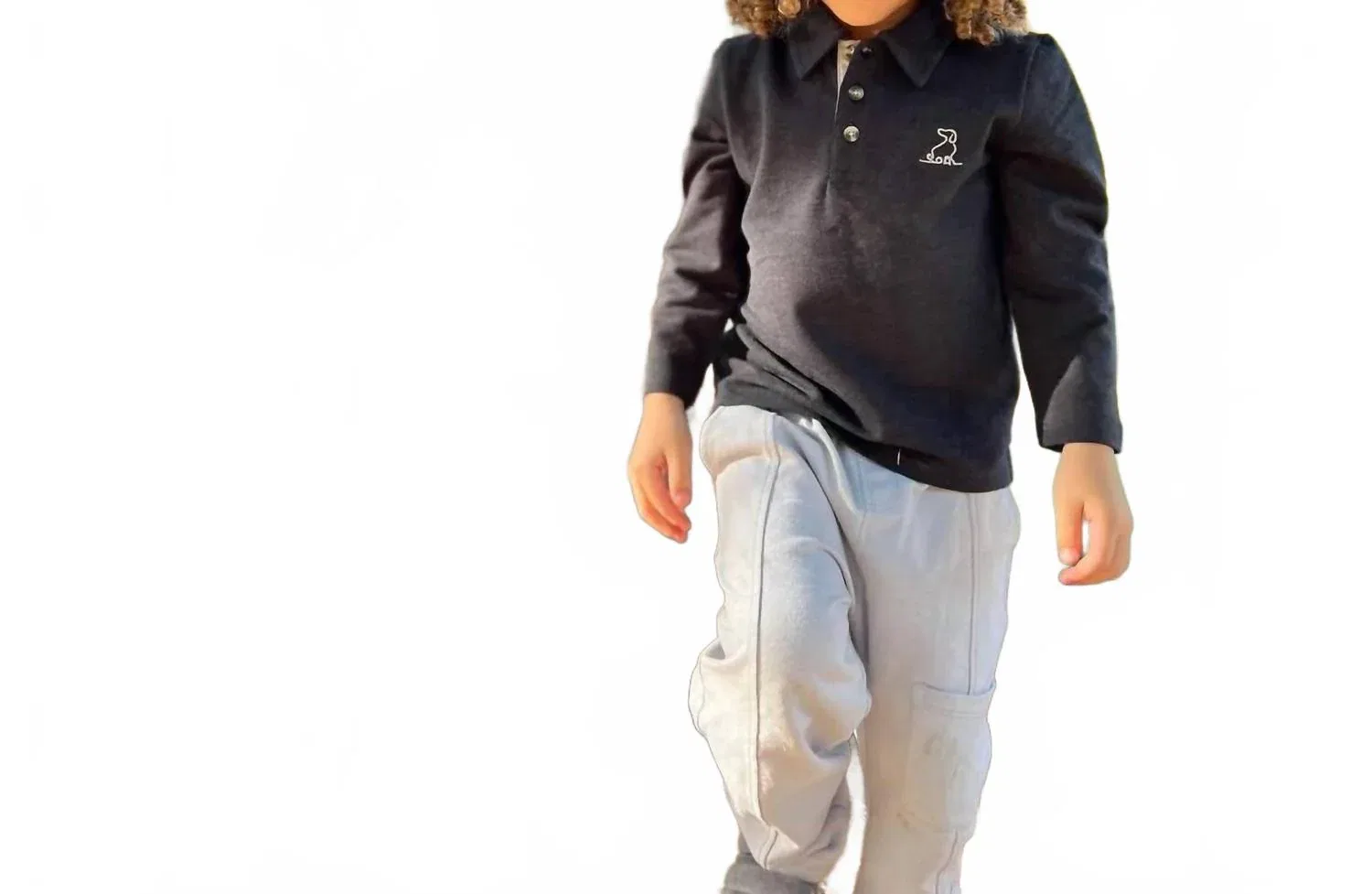 Детские джоггеры с карго-карманом Vance Jog Pants ME & HENRY, серый — фото 2