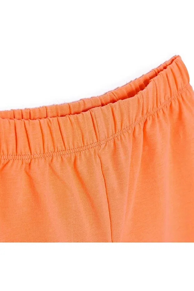 Детские шорты для девочек хлопковые Hellobaby baby girl shorts single layer cotton ribbed leggings Ebebek Hello Baby, Salmon — фото 3