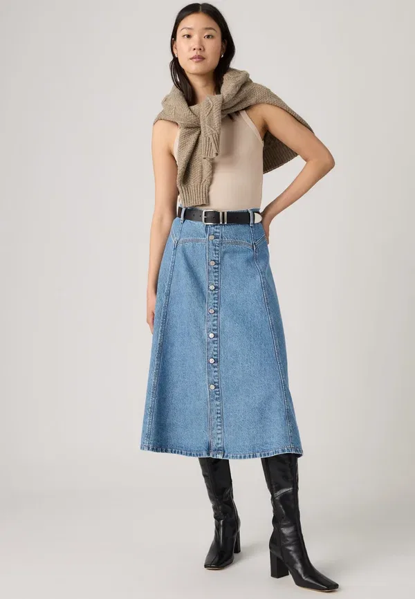Юбка в западном стиле с кокеткой - А-образная юбка Levi'S — фото 2
