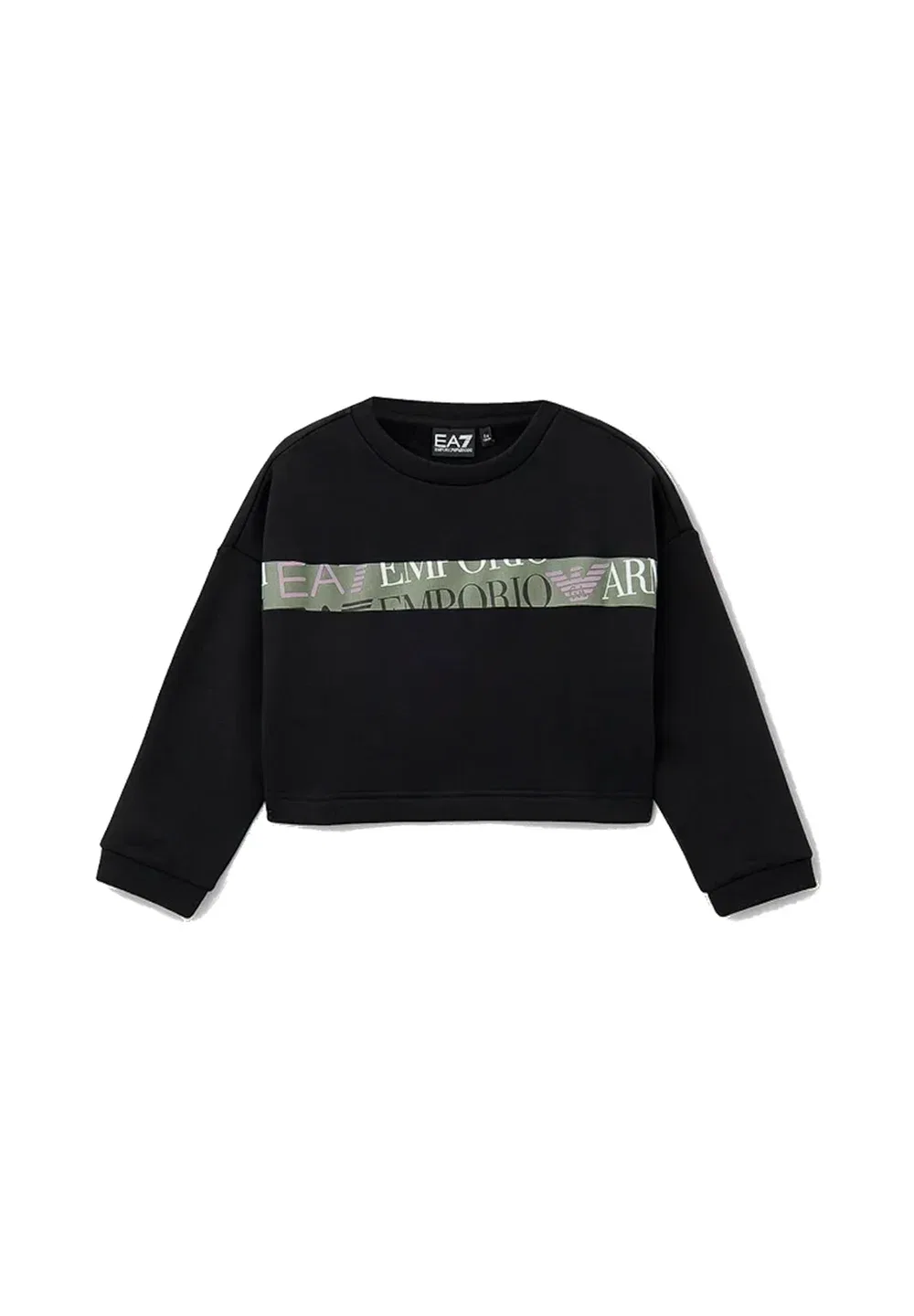 Джерсийская толстовка цвета 1200 Ea7 Emporio Armani, Black