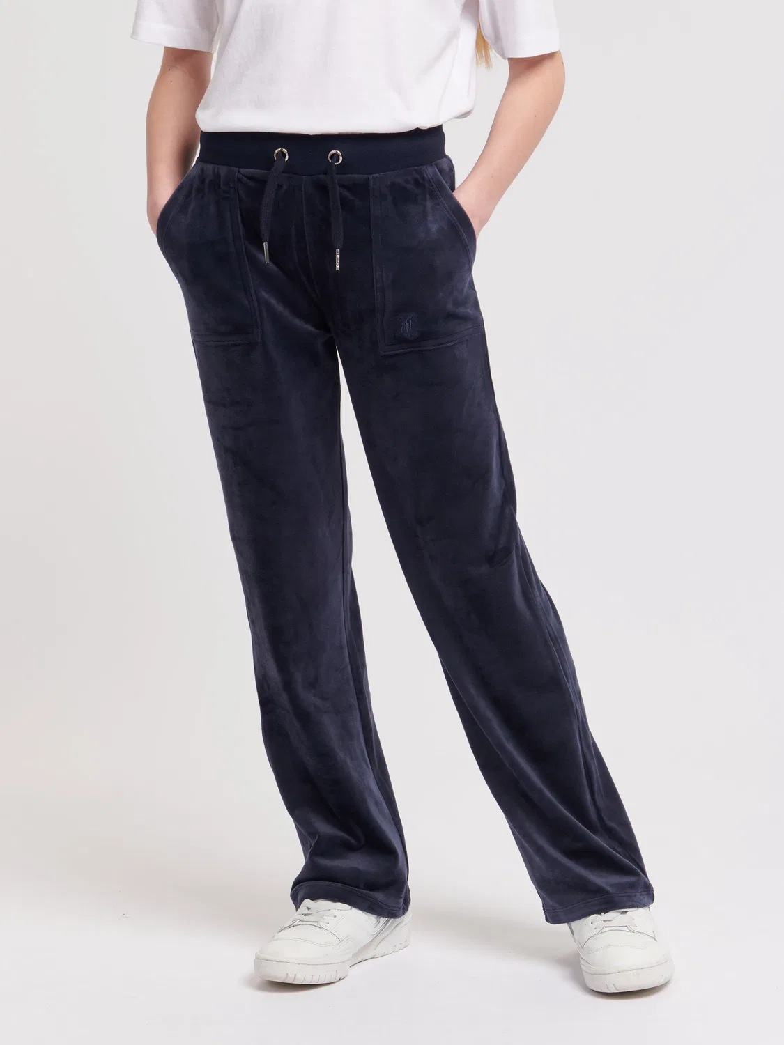 Широкие брюки Tonal Wide Leg Juicy Couture, синие