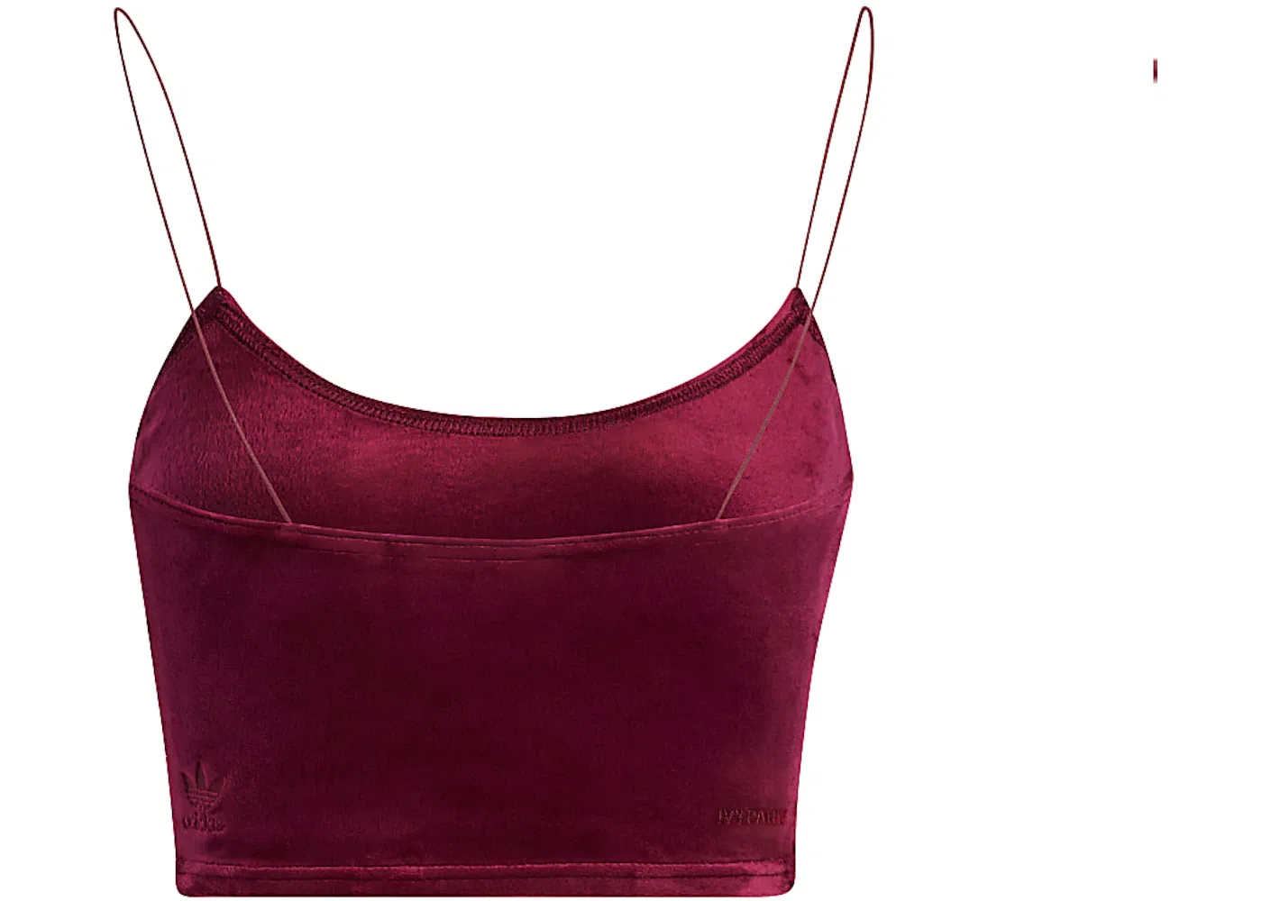 Женский бюстгальтер-бралетт из велюра Bralette Adidas, Cherry Wood — фото 2