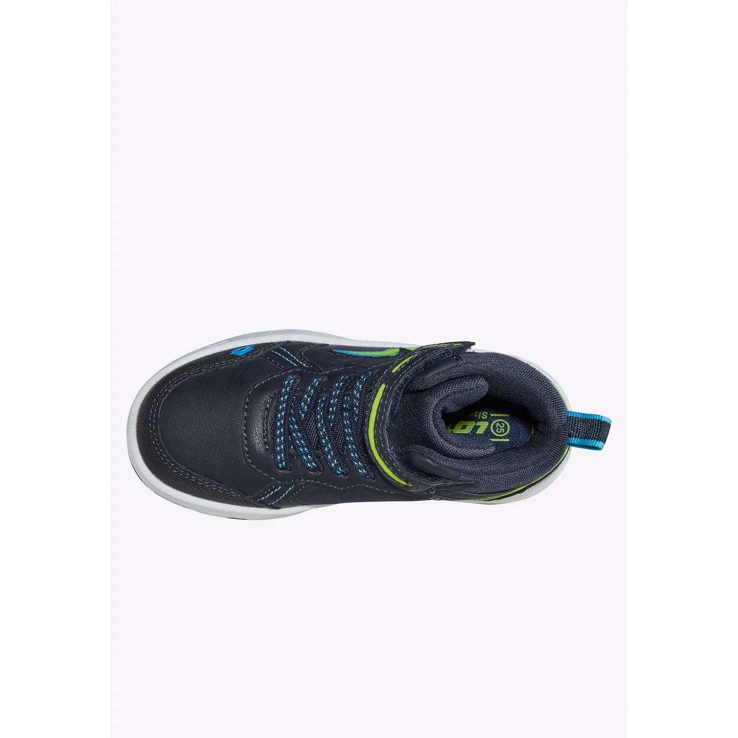 Детские кроссовки модные lotto, Navy-Lime — фото 3