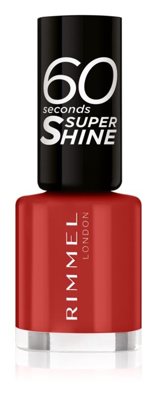 

Лак для ногтей Rimmel 60 Seconds Super Shine, оттенок 310 Double Decker Red 8 мл