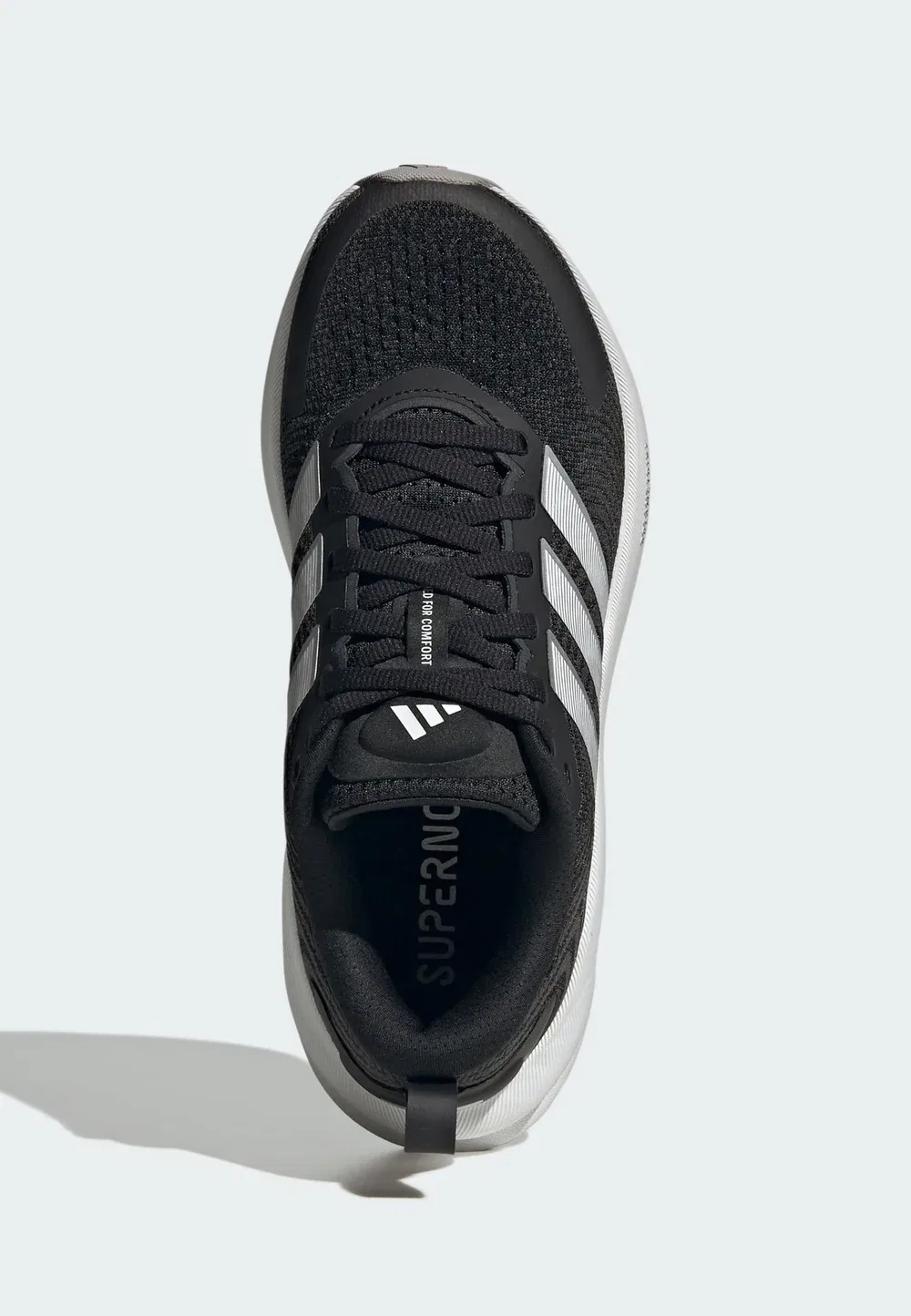 Кроссовки Supernova ease 2 унисекс для бега по улицам Adidas Performance, Core Black Ftwr White Core White — фото 3