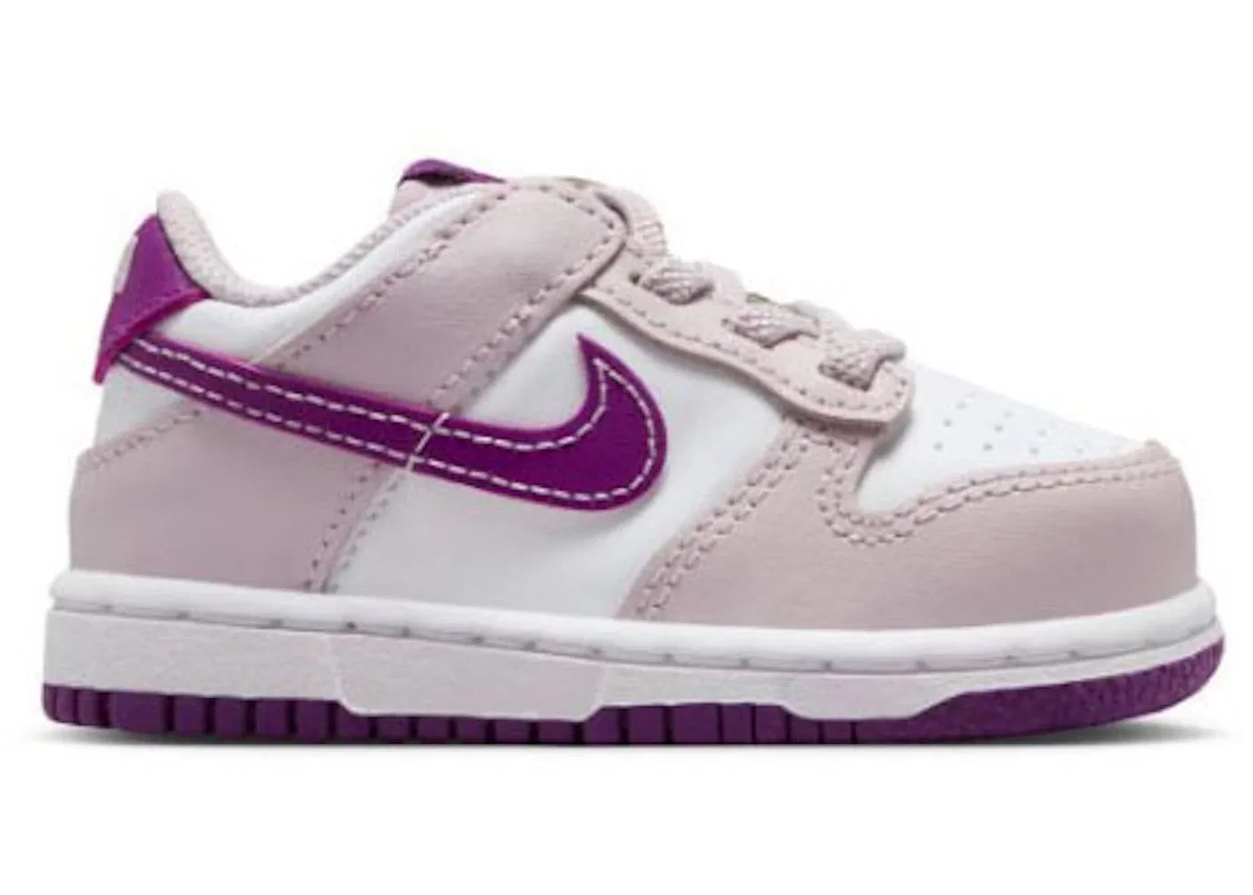 Детские кроссовки Lifestyle Nike Dunk Low Nike, White/Platinum Violet/Viotech
