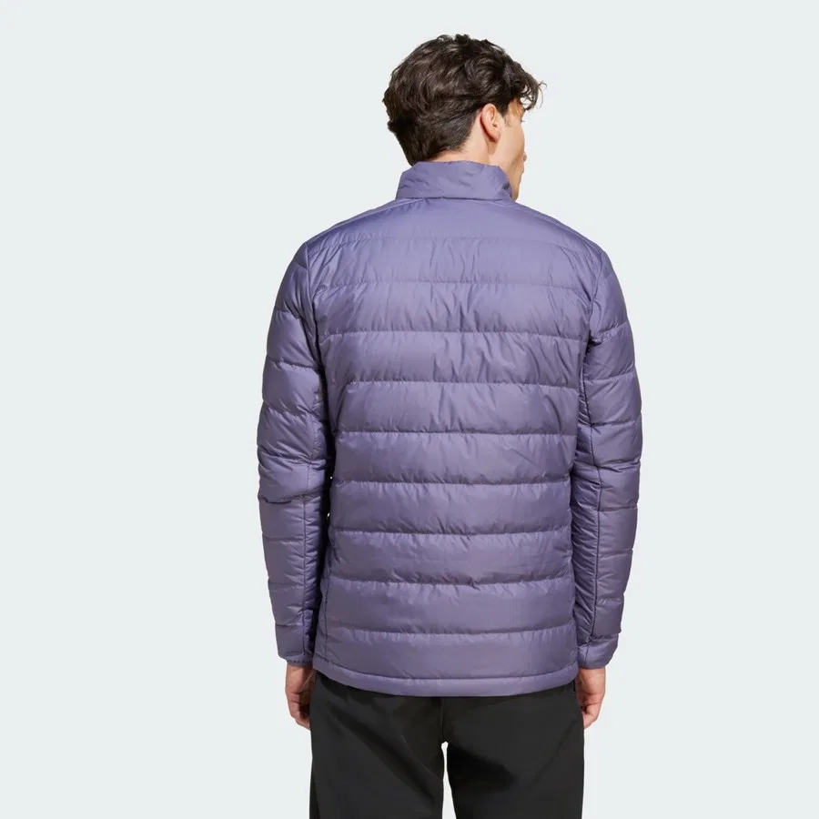 Мужской пуховик с наполнителем из полиэстера adidas JZ9965 MT Down Jacket, Фиолетовый — фото 2