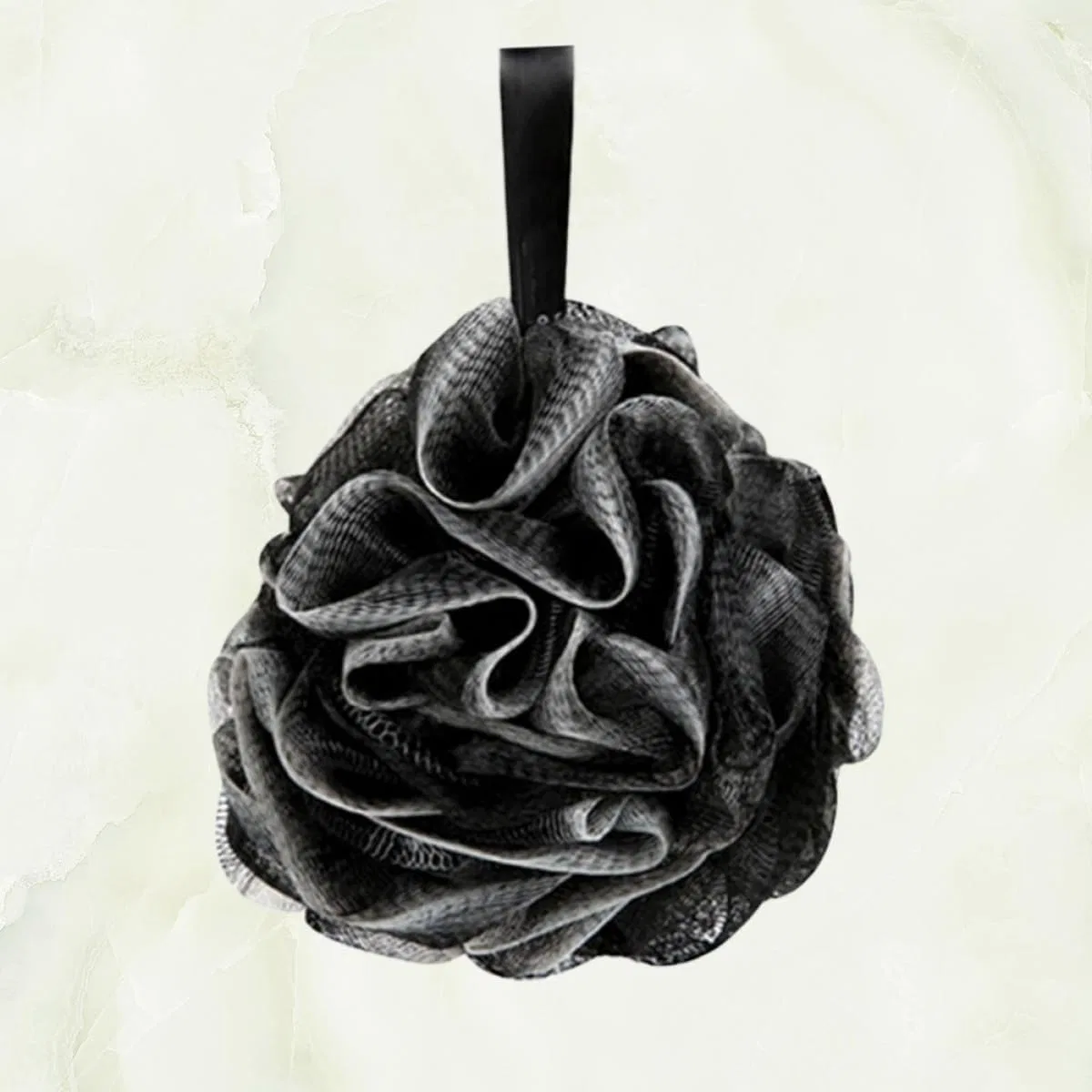 Мочалка-сетка для душа, MALUGOGO, 1 шт, 15x12 см, Schwarz — фото 3