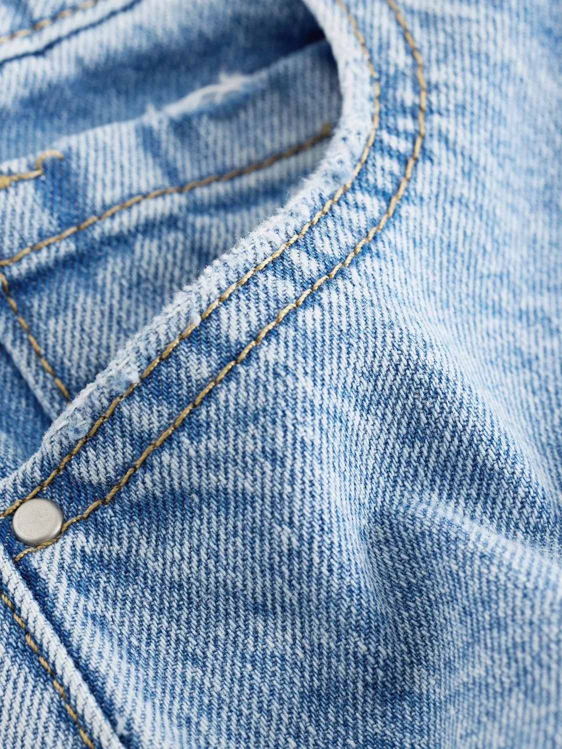 Шорты джинсовые удлиненные Next, Light Blue Denim — фото 3