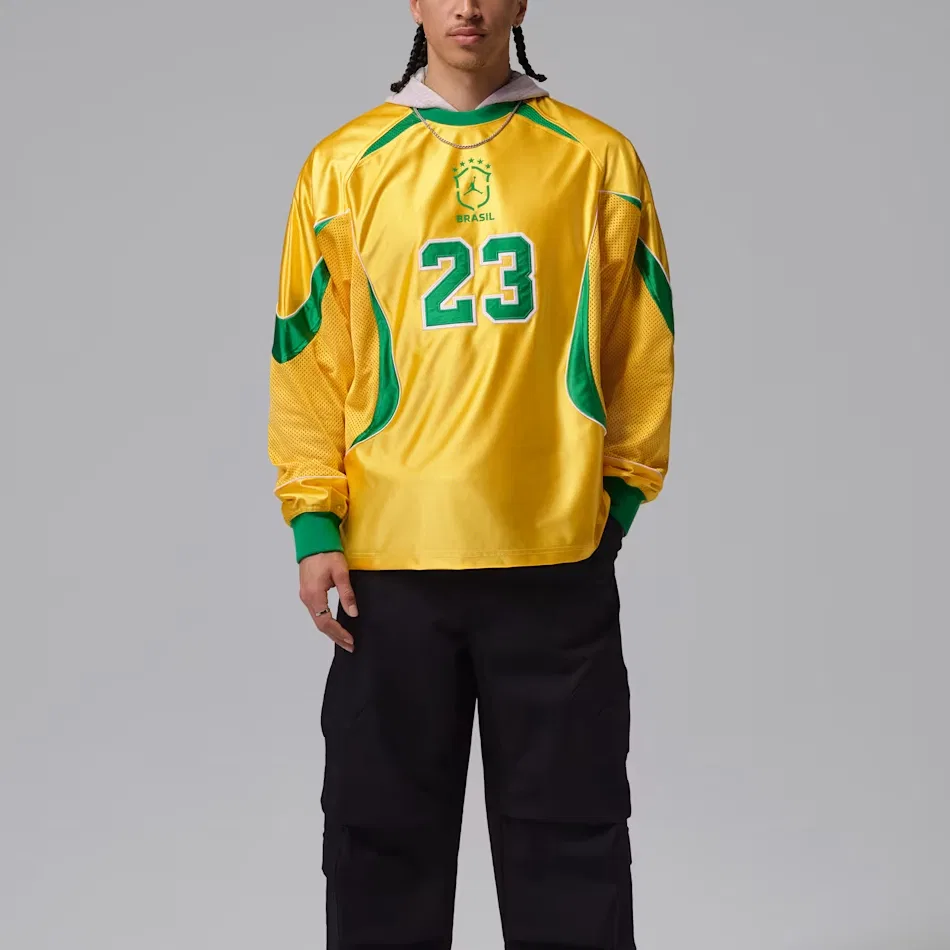 Футболка Goalie Top, Jordan, University Corn Yellow/Lucky Green — фото 3