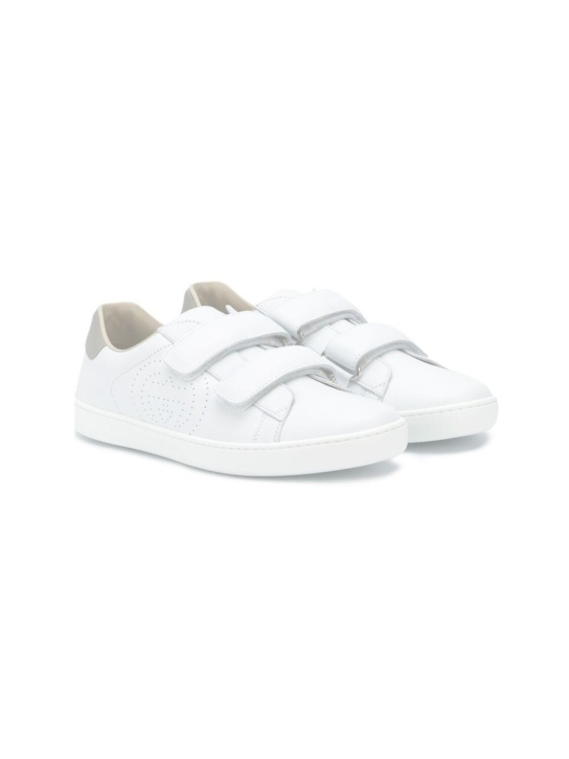 

Кроссовки на липучках с логотипом GG Gucci Kids, белый