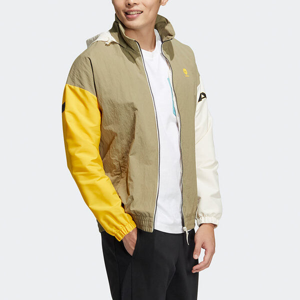 Куртка adidas neo Contrasting Colors Sports Hooded Jacket Green, зеленый — фото 4