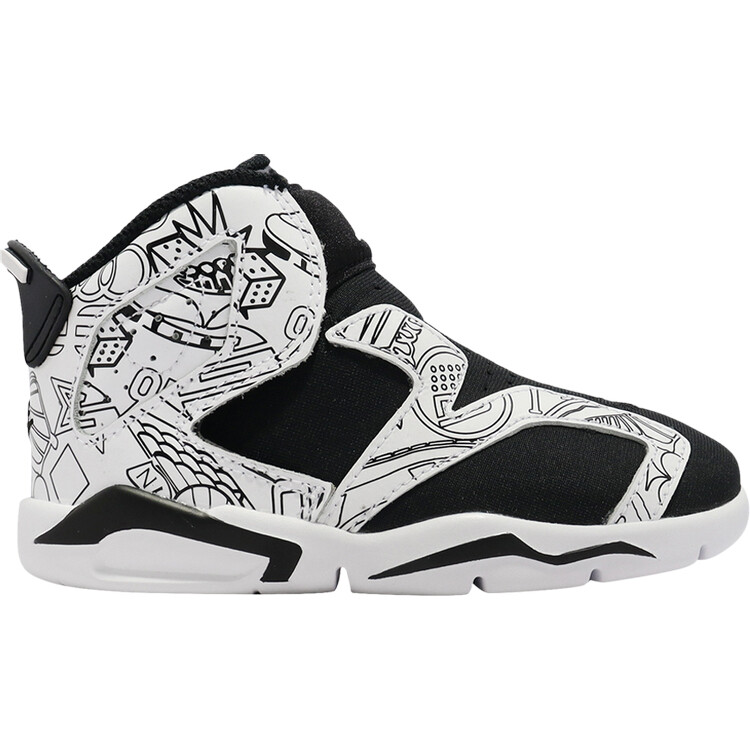 

Кроссовки Air Jordan 6 Retro Little Flex SE TD 'DIY', черный