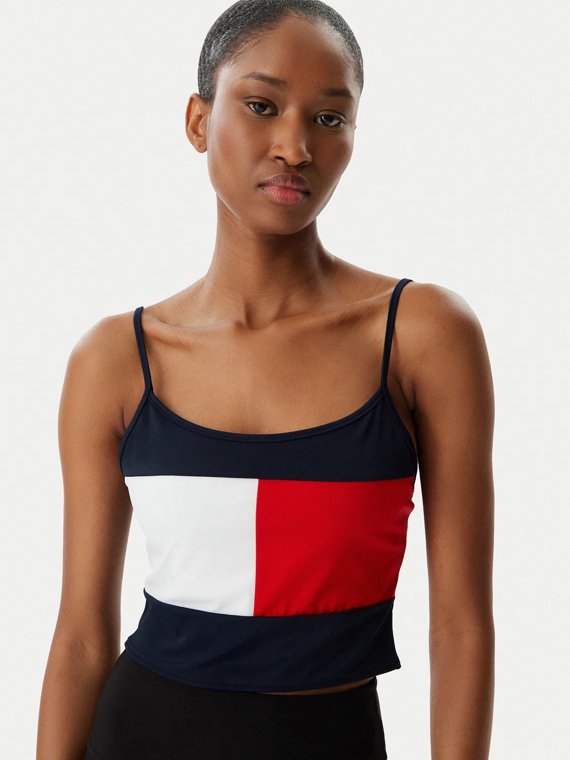 Женский топ Tommy Hilfiger, темно-синий — фото 4