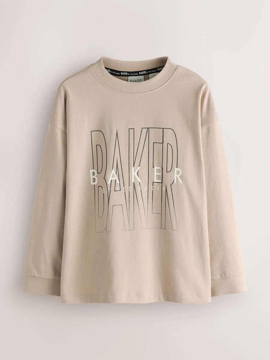 Топ Baker by Ted Baker в бежевом, темно-сером и красном цветах — фото 4
