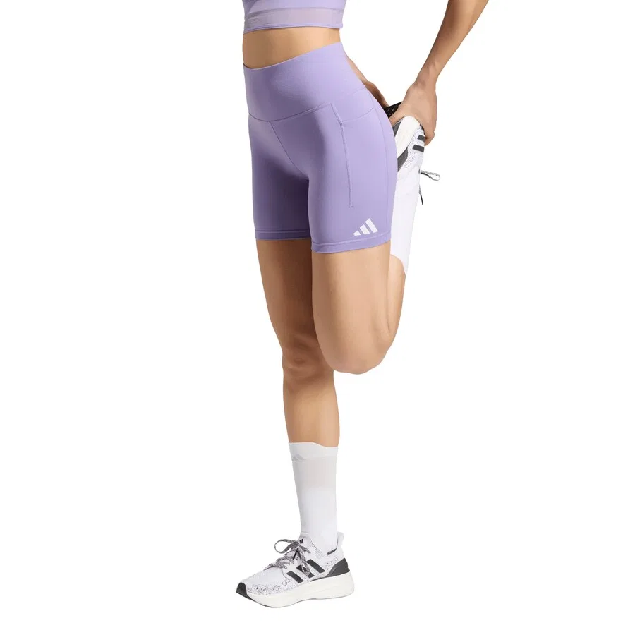 Спортивные узкие брюки ADIDAS PERFORMANCE Skinny Workout Pants 'Adi365' лавандового цвета — фото 2