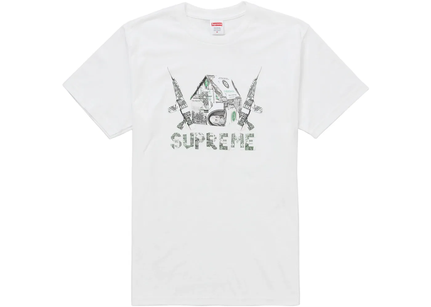 Мужская футболка с принтом Origami Supreme, Белый