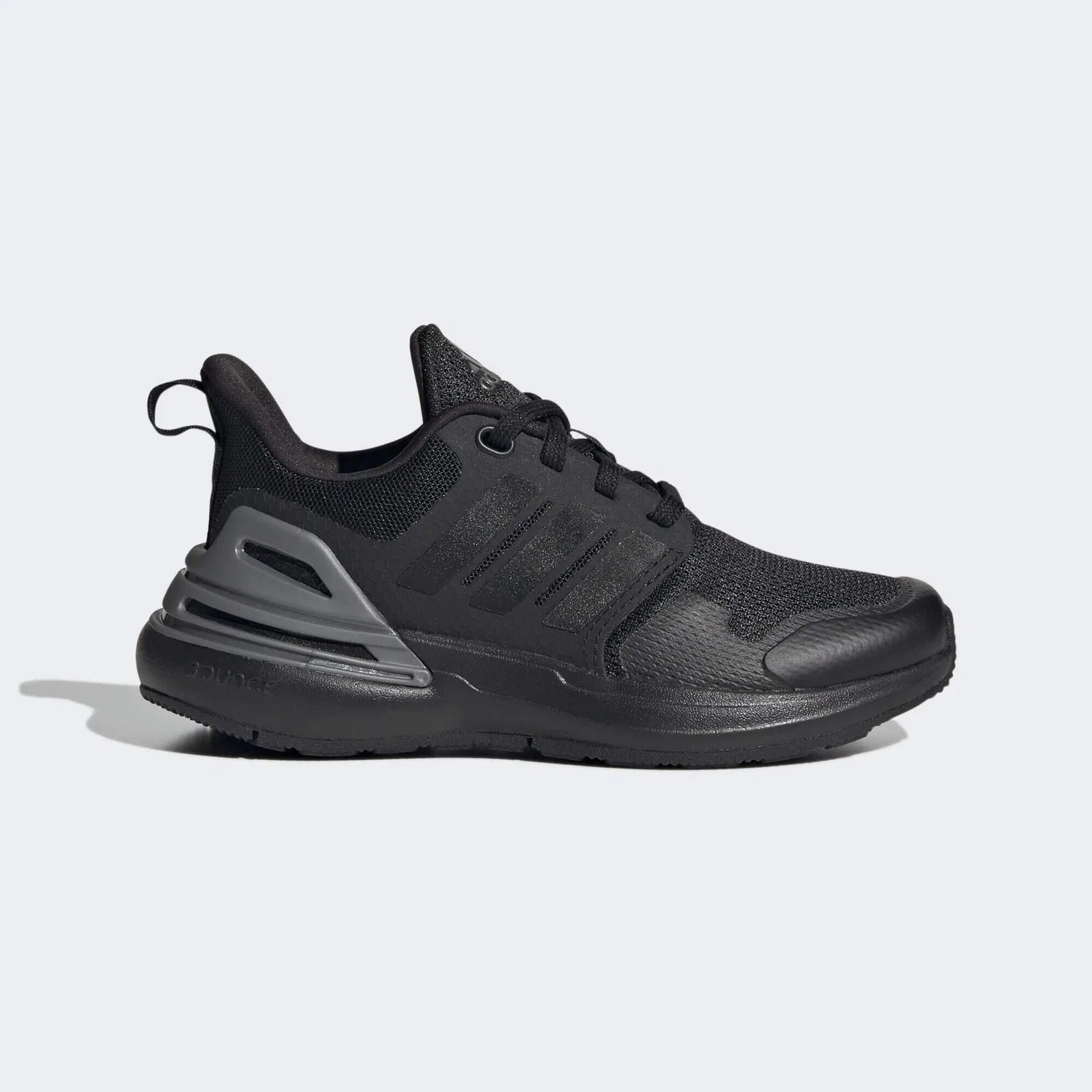 Детские кроссовки с шнуровкой RapidaSport Bounce Lace Adidas, Schwarz Grau — фото 2