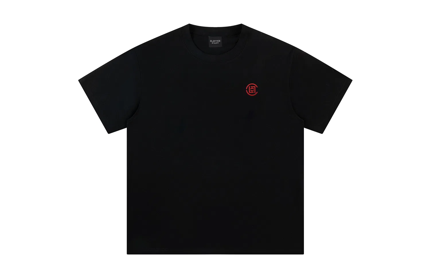 Детская футболка с принтом Crew Neck CLOT, White With Red Embroidery Digital — фото 4