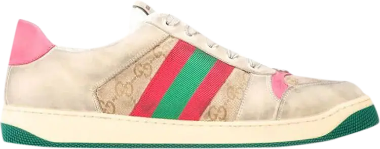 

Кроссовки Gucci GG Screener Distressed GG Canvas - Pink, розовый